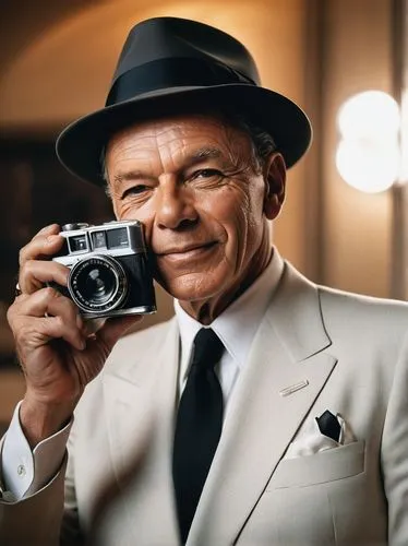 frank sinatra,portrait photographers,portrait photography,mirrorless interchangeable-lens camera,leica,photo-camera,james bond,classic photography,clue and white,gentleman icons,las vegas entertainer,vintage camera,point-and-shoot camera,rangefinder,aging icon,panama hat,suit actor,spy visual,private investigator,wedding photographer,Photography,Black and white photography,Black and White Photography 10