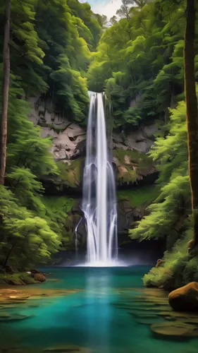 green waterfall,waterfall,water fall,a small waterfall,waterfalls,water falls,wasserfall,falls,brown waterfall,bridal veil fall,ash falls,mountain spring,landscape background,flowing water,japan landscape,cascading,natural scenery,world digital painting,ilse falls,the natural scenery,Photography,General,Natural