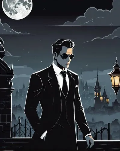 bulgakov,carnacki,spy visual,elizalde,dark suit,gentleman icons,phantom,kiriakov,paris clip art,pennyworth,schuitema,bram stoker,game illustration,schuiten,halloween background,secret agent,riddlesworth,alfred,villainous,kingsmen,Illustration,Vector,Vector 01