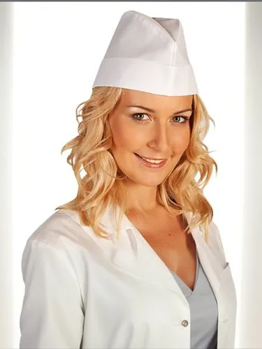 Медсестра в медицинском белом  халате  В Полный Рост ,the woman wearing a white chefs cap looks straight ahead,female nurse,chef hat,chef hats,chef's hat,nurse,kutuzova