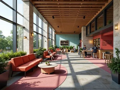 patios,lobby,atriums,atrium,breezeway,patio,school design,wintergarden,mid century modern,inside courtyard,midcentury,packinghouse,daylighting,courtyard,courtyards,hotel lobby,cafeteria,corten steel,seating area,narthex