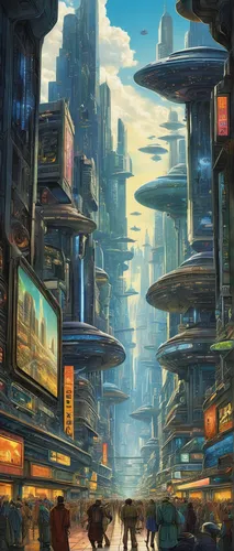 futuristic landscape,fantasy city,metropolis,sci fiction illustration,dystopian,futuristic,valerian,scifi,sci - fi,sci-fi,dystopia,cityscape,travelers,cyberpunk,cg artwork,ancient city,sci fi,aurora village,harbour city,sky city,Conceptual Art,Daily,Daily 28