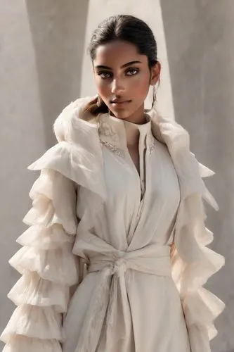 No change in body posture,tahiliani,vintage angel,audrey hepburn,macgraw,suit of the snow maiden,white silk,angelic,mozzetta,cardi,white winter dress,vogue,sonam,filipiniana,afw,nurhaliza,kendall,cfda