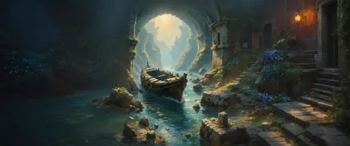 fantasy picture,fablehaven,alfheim,fantasy landscape,fantasy art,elfland