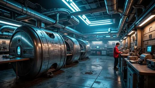 engine room,airlock,manufactory,arktika,furnaces,industrial tubes,spaceship interior,chemical laboratory,cryengine,industrial,chemical plant,microbrewery,heavy water factory,industries,teleporters,brewhouse,distillation,industrial plant,sector,scifi