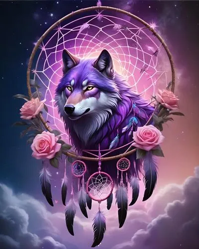 constellation wolf,purple moon,wolfsbane,fenrir,zodiac sign leo,howling wolf,atunyote,purple rose,zodiac sign libra,flower of life,purpureum,dream catcher,dreamcatcher,purple background,canine rose,kindred,purple,purple wallpaper,astral traveler,wolpaw