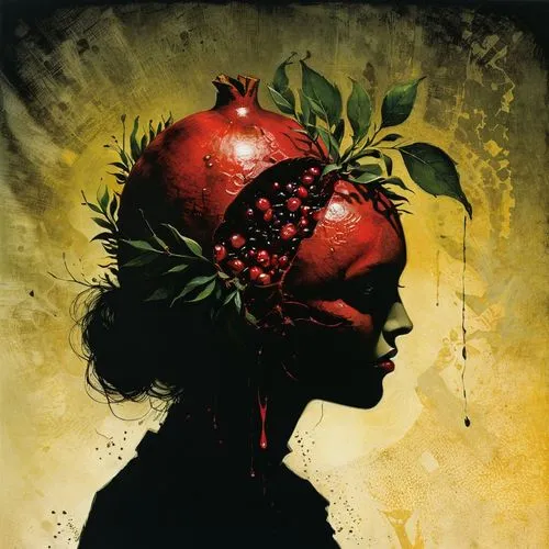 pommegranate,pomegranates,pomegranate,woman eating apple,red apple,arcimboldo,arcimboldi,rotten apple,ripe apple,persephone,red apples,orchardist,pear cognition,apfel,apple design,apples,golden apple,