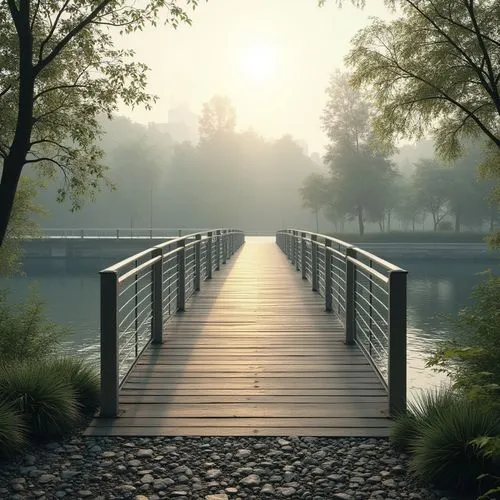 wooden bridge,walkway,wooden path,wooden pier,boardwalks,scenic bridge,pathway,footbridge,hanging bridge,adventure bridge,boardwalk,teak bridge,landscape background,bridge,footbridges,nature background,morning mist,the path,hangman's bridge,the mystical path,Photography,General,Realistic