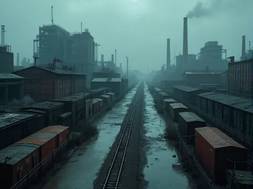 industrial landscape,norilsk,railways,syberia,railyard,cloud atlas,crewdson,petrograd,calcutta,sealdah,freight trains,railyards,through-freight train,ship yard,freight depot,black city,railroad,railway tracks,hudson yard,industrialism,Photography,General,Realistic