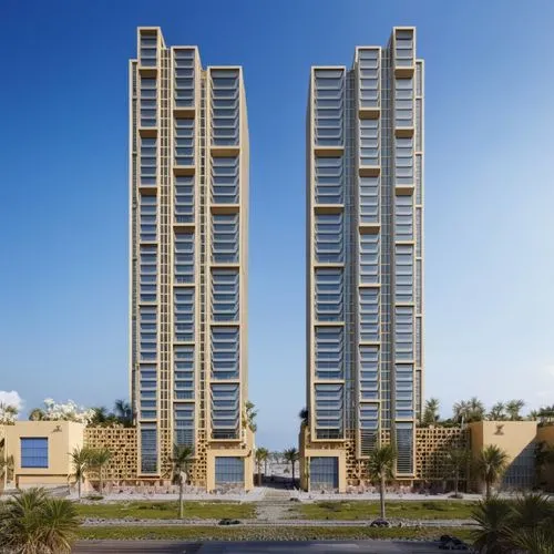 two tall buildings sitting on the side of a road,zorlu,tikva,lodha,residential tower,multistorey,kiryat,Photography,General,Realistic