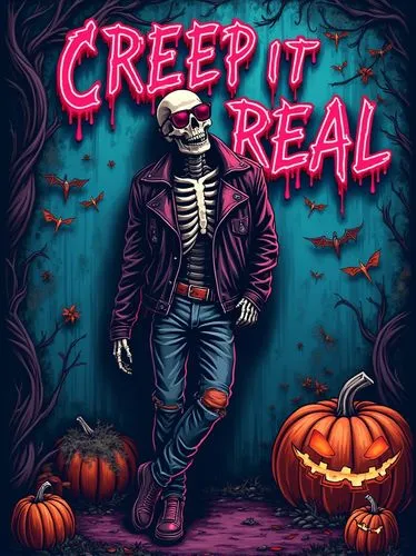 halloween poster,creepshow,greeff,creevey,skelemani,halloween wallpaper