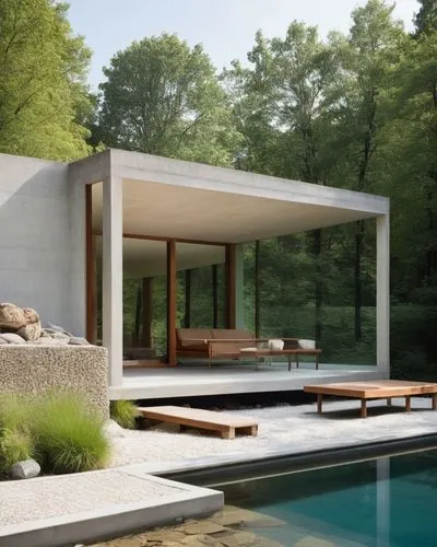 pool house,summer house,mid century house,modern house,corten steel,amagansett,3d rendering,mid century modern,modern architecture,bridgehampton,landscaped,fallingwater,mies,hovnanian,cantilevered,landscape design sydney,dunes house,cubic house,cantilevers,minotti,Photography,General,Realistic