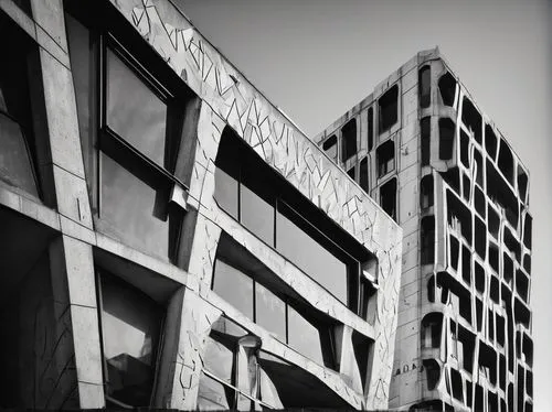 seidler,brutalist,lasdun,block of flats,brutalism,edificio,casgrain,multistory,upbuilding,superblock,corbu,cantilevers,grenelle,densification,dereliction,cornerhouse,cantilevered,facade panels,arquitectonica,morphosis,Illustration,Black and White,Black and White 11