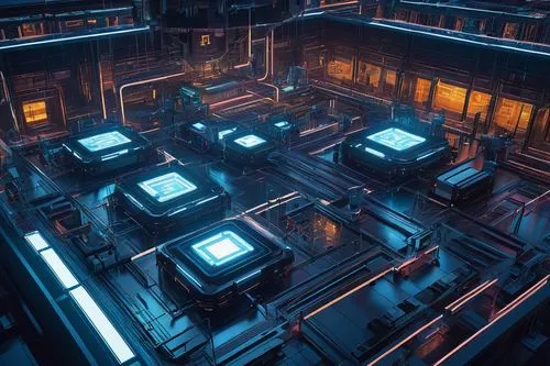 labyrinths,spaceship interior,furnaces,voxels,engine room,mazes,terminals,labyrinthian,maze,regenerators,airlock,sulaco,panopticon,arktika,voxel,mining facility,dojo,teleporters,arcology,ufo interior,Illustration,Vector,Vector 12