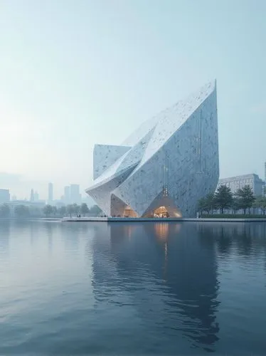 bjarke,snohetta,soumaya museum,elbphilharmonie,futuristic art museum,water cube,Photography,General,Realistic