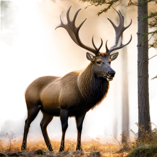 elk,european deer,red deer,male deer,deer illustration,blacktail,antlered,whitetail,cervus elaphus,red-necked buck,elk bull,antler velvet,venado,stag,pere davids male deer,whitetail buck,wapiti,moschus,huemul,barathea,Illustration,American Style,American Style 11