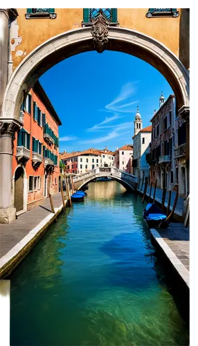 Venetian scenery, historic architecture, grand canal, ornate bridges, Baroque buildings, intricate stone carvings, arched windows, detailed roof tiles, warm sunlight, soft water reflections, 3/4 compo