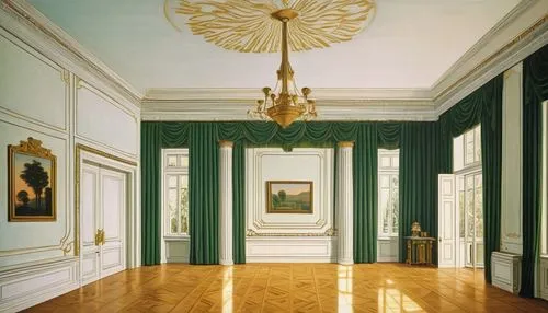 enfilade,royal interior,danish room,nymphenburg,corridor,hall,entrance hall,hallway,anteroom,foyer,zaal,parquet,parlor,antechamber,gallery,galleries,hermitage,ritzau,interior decor,ballroom,Art,Artistic Painting,Artistic Painting 06