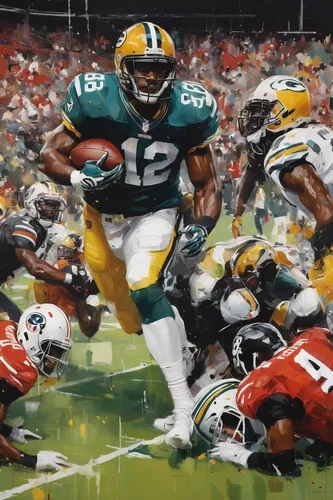 running back,cobb,oil on canvas,ball carrier,oil painting on canvas,sprint football,rushing,sports wall,sports collectible,gridiron football,kick return,six-man football,nfl,indoor american football,the fan's background,sprinting,kraft,national football league,hall of fame,eight-man football,Conceptual Art,Oil color,Oil Color 01