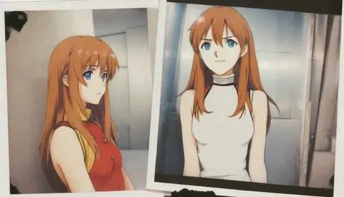 asuka langley soryu,anime 3d,long-haired hihuahua,art book,tsumugi kotobuki k-on,photo frame,photo book,digital photo frame,image scanner,anime cartoon,in the mirror,disposable camera,anime boy,evangelion eva 00 unit,the long-hair cutter,film frames,cinnamon girl,mirror,the mirror,cutouts,Photography,Polaroid