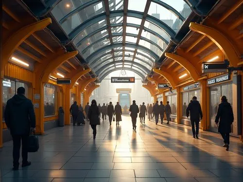 marienplatz,train station passage,leadenhall,friedrichstrasse,subway station,alexanderplatz,termini,metro station,commuters,merseyrail,concourse,skytrains,skytrain,trainshed,daylighting,moorgate,station concourse,marmaray,london underground,queensgate,Photography,General,Realistic