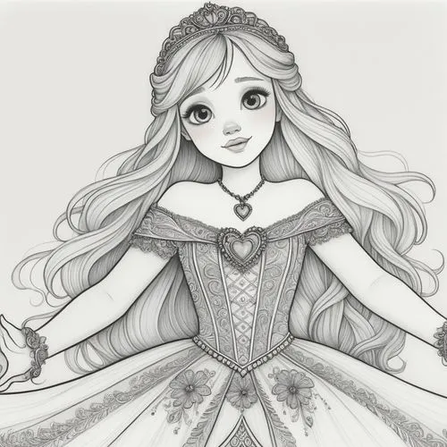 the snow queen,princess sofia,white rose snow queen,princess anna,peignoir,amalthea,Illustration,Black and White,Black and White 13