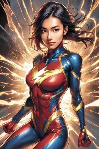 chungli,ww,captain marvel,superwoman,supera,super woman,Digital Art,Comic