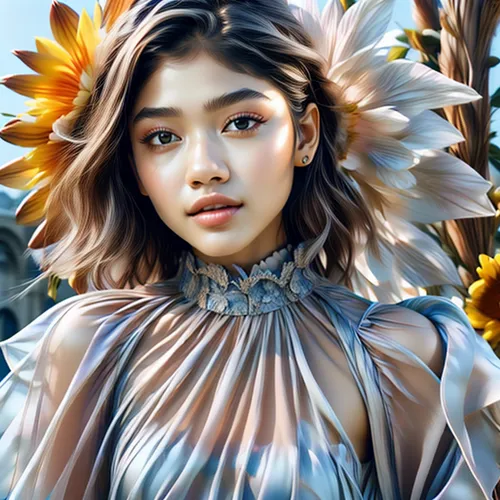 sunflower,digital painting,sunflowers,sunflower coloring,fantasy portrait,sunflower field,digital art,sun flowers,flower fairy,sunflower lace background,digital artwork,girl in flowers,portrait background,world digital painting,flower background,golden flowers,aura,sun flower,digital drawing,helianthus sunbelievable