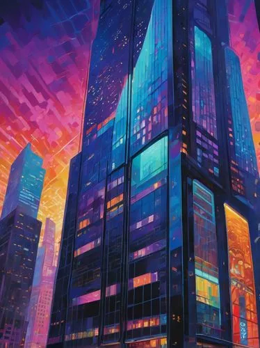 skyscraper,cybercity,skyscrapers,skycraper,the skyscraper,cityscape,skyscraping,ctbuh,hypermodern,colorful city,metropolis,vdara,megacorporation,cybertown,supertall,urban towers,pc tower,sky city,kinkade,glass building,Conceptual Art,Daily,Daily 31