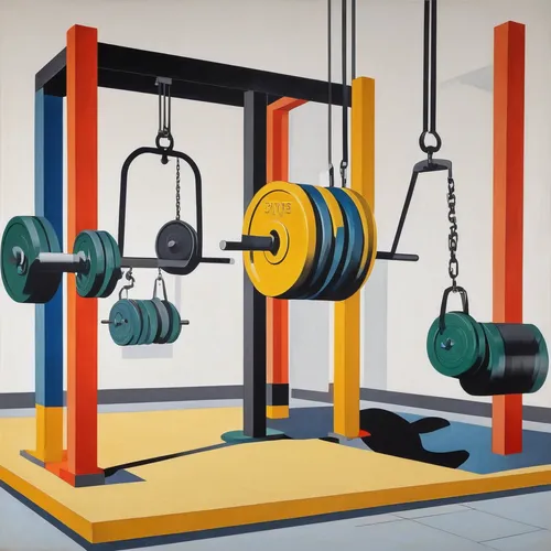 Write a suspenseful scene where weight plates are mysteriously disappearing from a gym.,weightlifting machine,free weight bar,training apparatus,weight plates,exercise equipment,overhead press,weightl