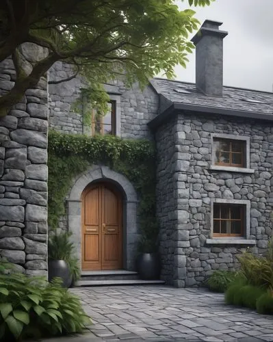 stone house,country cottage,maplecroft,nargothrond,render,3d rendering,stone houses,drystone,gatehouses,3d rendered,crooked house,stone gate,the threshold of the house,rendered,llangurig,merionethshire,beddgelert,innisfallen,llanthony,dreamhouse,Art,Artistic Painting,Artistic Painting 25