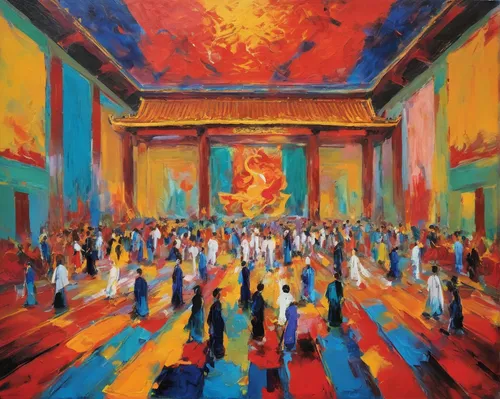 vittoriano,church painting,pompeii,inferno,the festival of colors,pentecost,orchestra,havana,khokhloma painting,hall of nations,the market,vesuvius,nicaraguan cordoba,masquerade,ancient parade,santiago di cuba,procession,art museum,paradiso,2004,Conceptual Art,Oil color,Oil Color 20