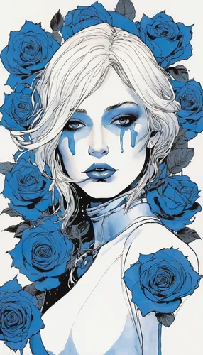 blue rose,blue hydrangea,blue moon rose,blue petals,blue rose near rail,forget-me-not,rose flower illustration,water rose,blue flower,holly blue,widow's tears,white rose snow queen,sapphire,rose drawing,porcelain rose,fallen petals,forget-me-nots,blue flowers,winter rose,forget me not,Illustration,American Style,American Style 06