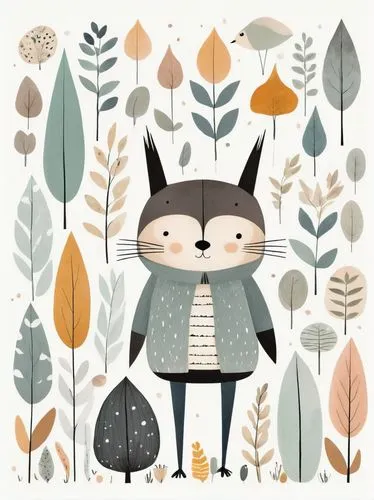 woodland animals,forest animal,autumn icon,forest animals,fall animals,autumn chores,autumn idyll,autumn day,autumn walk,autumn theme,autumn,autumn colouring,autumn forest,autumn mood,just autumn,deer illustration,late autumn,little fox,whimsical animals,forest clover,Illustration,Vector,Vector 13