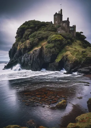 Explore the majestic Bullers of Buchan and uncover its hidden wonders.,tantallon castle,ruined castle,galician castle,bamburgh,castel,gaztelugatxe,water castle,basque country,botallack mine,ghost cast