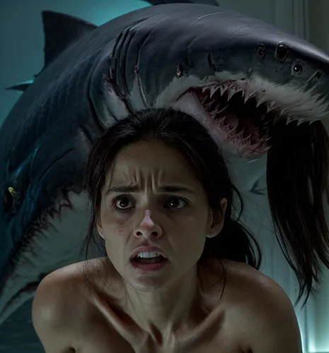 jaws,man-eater,sea monsters,girl with a dolphin,requiem shark,shark,deep sea,bite,big mouth,scared woman,scream,anglerfish,phobia,sea devil,undersea,the girl's face,merman,afraid,werewolf,deep sea fish