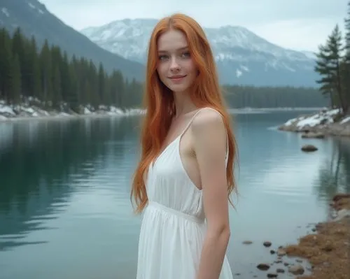 girl in a long dress,celtic woman,girl on the river,yelizaveta,butina,lopatkina,Photography,General,Realistic