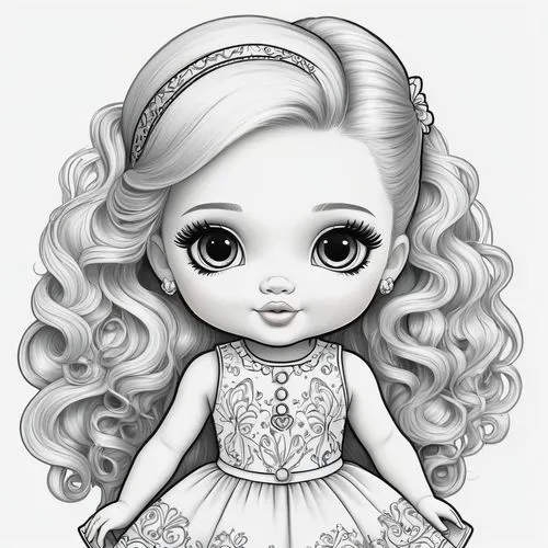 dressup,chibi girl,girl doll,dress doll,doll's facial features,my clipart,Illustration,Abstract Fantasy,Abstract Fantasy 02