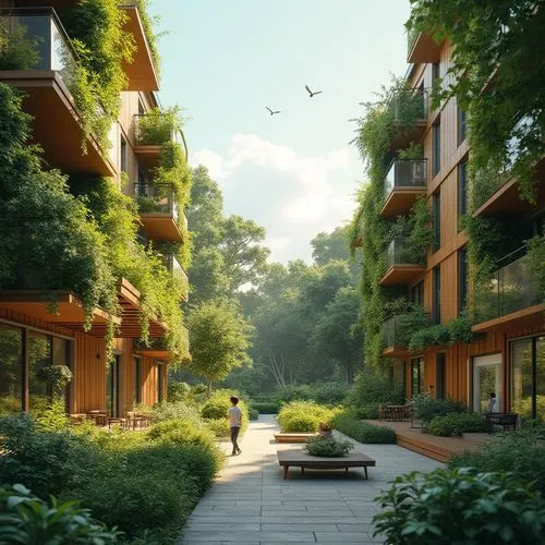 streamwood,apartment complex,greenspace,greenspring,biopolis,suburbanized,greenspaces,greenforest,greentown,green living,ecotopia,3d rendering,microdistrict,green space,residential,ecovillages,ecovillage,urbanworld,uzak,render,Photography,General,Realistic