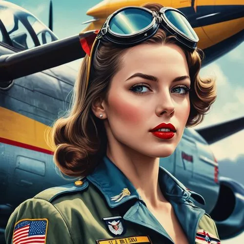 superfortress,warbird,bombshells,aviatrix,warbirds,earhart,retro pin up girls,retro pin up girl,servicewoman,retro women,hellcats,pin up girl,pin ups,blue angels,dambusters,tretchikoff,riveters,ilsa,pin up girls,retro woman,Photography,General,Realistic