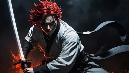 kenjutsu,shinigami,sōjutsu,iaijutsu,swordsman,katakuri,japanese martial arts,kame sennin,battōjutsu,swordsmen,darth maul,samurai fighter,tsukemono,kendo,shinobi,sensei,akashiyaki,jujutsu,anime 3d,samurai,Illustration,Realistic Fantasy,Realistic Fantasy 29