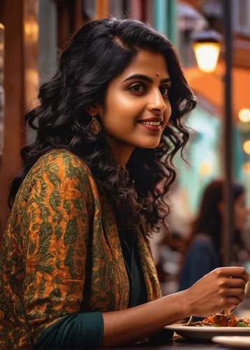 woman at cafe,women at cafe,indian filter coffee,sari,panipuri,humita,maharashtrian cuisine,pooja,masala chai,indian girl,indian woman,kamini kusum,south indian cuisine,romantic look,dosa,kamini,woman eating apple,woman drinking coffee,chetna sabharwal,a girl's smile,Conceptual Art,Fantasy,Fantasy 15