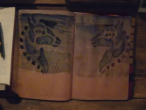 sketchbooks,book pattern,bookbinders,folios,horse stencil,watercolor