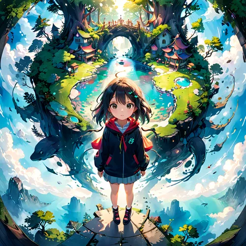 flooded pathway,wonderland,studio ghibli,wishing well,lily pond,lilly pond,fantasia,dream world,underwater background,fairy world,watery heart,amusement park,puddle,magical adventure,waterfall,raincloud,clear stream,water-the sword lily,water spring,water fall,Anime,Anime,General