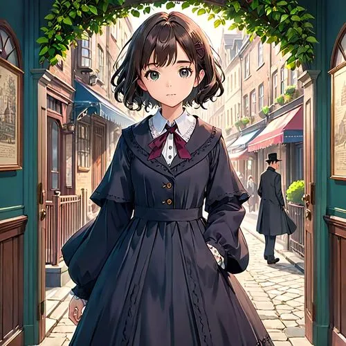 french digital background,miku maekawa,girl in a historic way,erika,portrait background,liberty,bonjour bongu,honmei choco,nagasaki,a uniform,anime japanese clothing,osaka,honolulu,aomoriya,japanese sakura background,cg artwork,shibuya,uniform,protected cruiser,llenn,Anime,Anime,Traditional