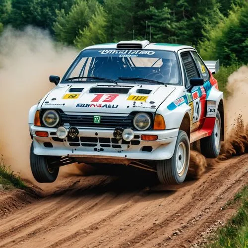 A rally car from the 1990s, on difficult tracks and with an eye-catching color.,rallye,bouffier,polish fiat 126p,rallying,vatanen,ralli,rally,aprc,rallycross,ford escort mk1,delecour,chevette,hillclim