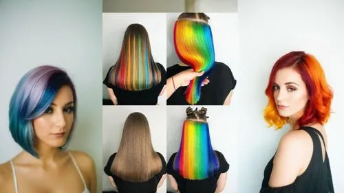 rainbow waves,trend color,rainbow colors,hair coloring,rainbow jazz silhouettes,rainbow background,rainbow color palette,artificial hair integrations,roygbiv colors,multi-color,to dye,multi-colored,mu