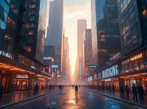 metropolis,new york streets,golden rain,shanghai,shinjuku,bladerunner,yonge,manhattan,new york,paulista,cityzen,ny,1 wtc,coruscant,nyc,esb,mongkok,toronto,newyork,tribute in light,Photography,General,Realistic