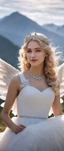 celtic woman,the angel with the veronica veil,blonde in wedding dress,angel girl,vintage angel,bridal clothing,greer the angel,angel,angelic,stone angel,angel wings,angel wing,bridal,dead bride,bridal veil,silver wedding,sun bride,wedding photo,wedding photography,crying angel,Illustration,Realistic Fantasy,Realistic Fantasy 31