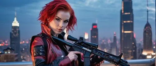 bloodrayne,romanoff,celldweller,bulletgirl,girl with gun,domino,madelyne,black widow,girl with a gun,kallen,cinnabar,brigette,huntress,kaidan,repopulation,liora,irisa,woman holding gun,gaige,wildstorm,Illustration,Abstract Fantasy,Abstract Fantasy 11